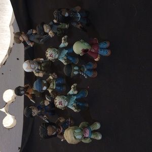 Lot of 13 Walking Dead Funko Mini Mystery Figures including some rare & GITD